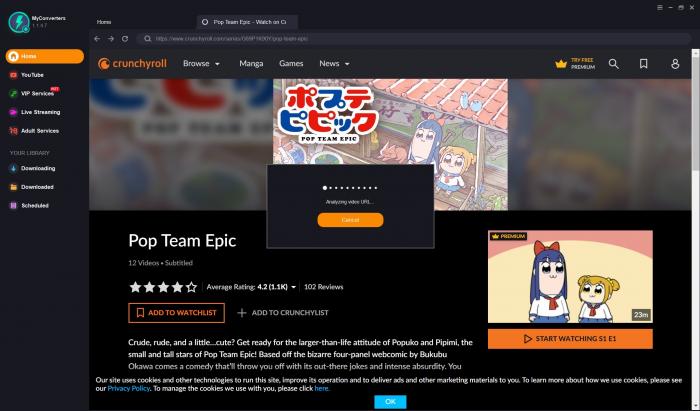 how to download shows on crunchyroll